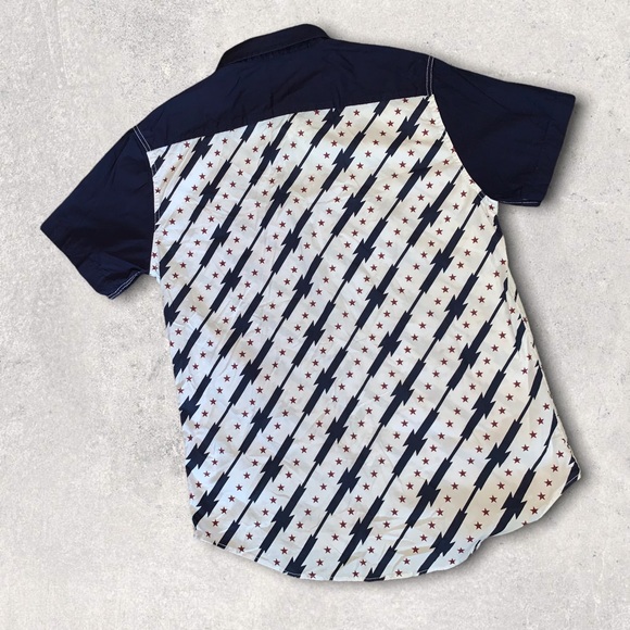 American Garage Star Stripe Men’s Shirt, Size M - Picture 9 of 11